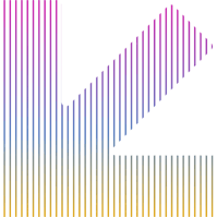 Stylized color gradient version of Valitics logo